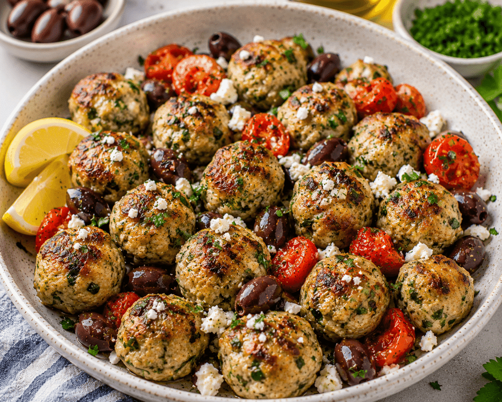 Mediterranean Turkey Meatballs