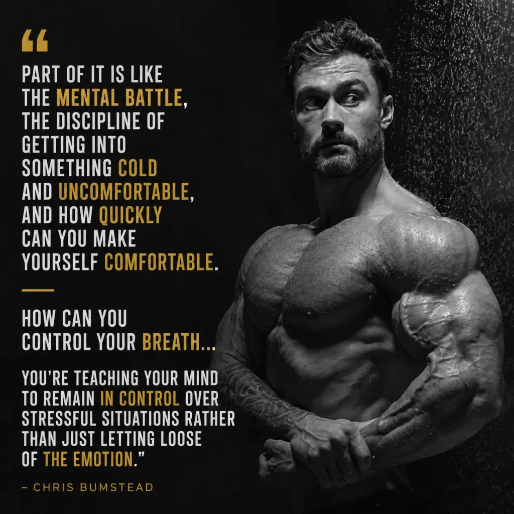 cbum quotes cold shower