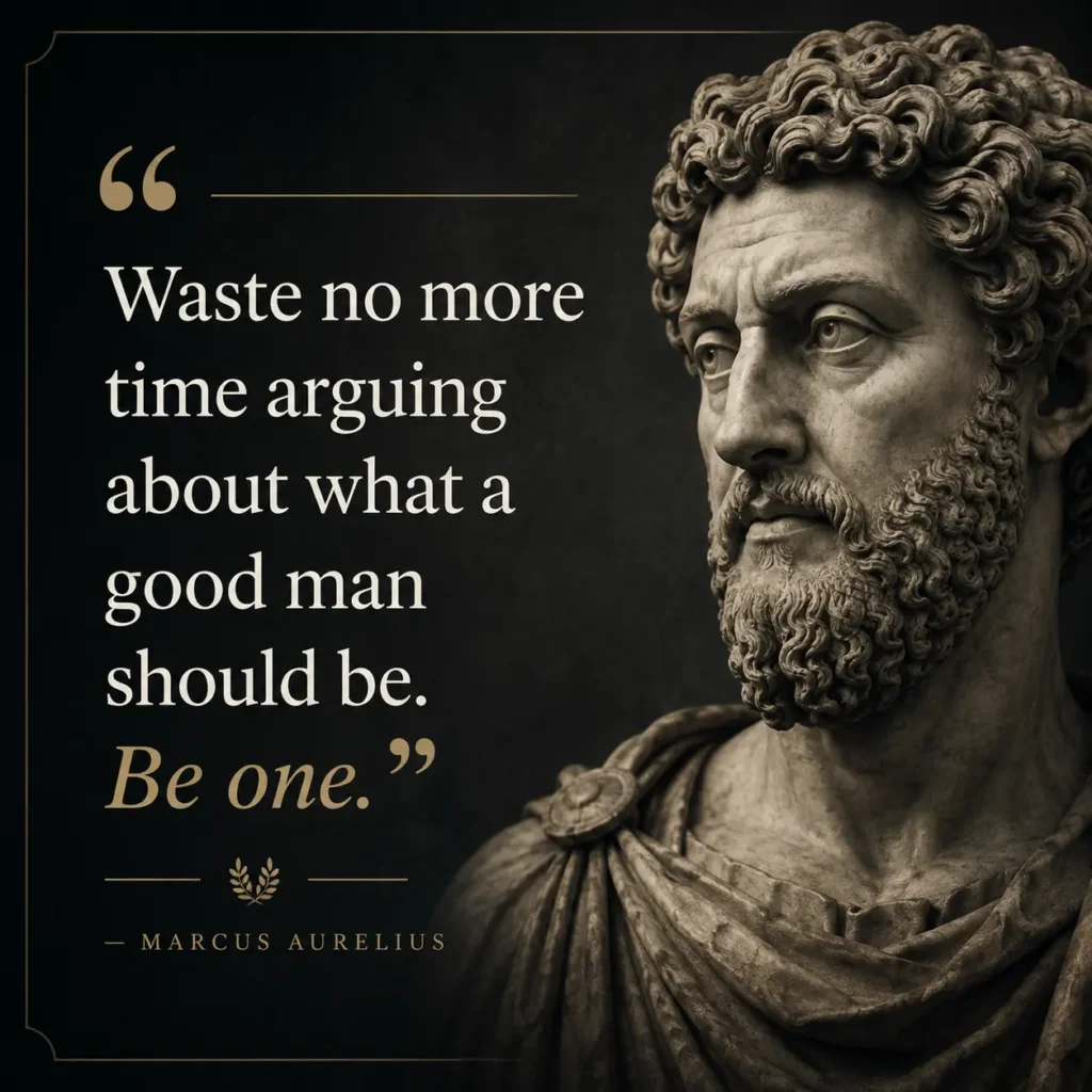 marcus aurelius quote about good man